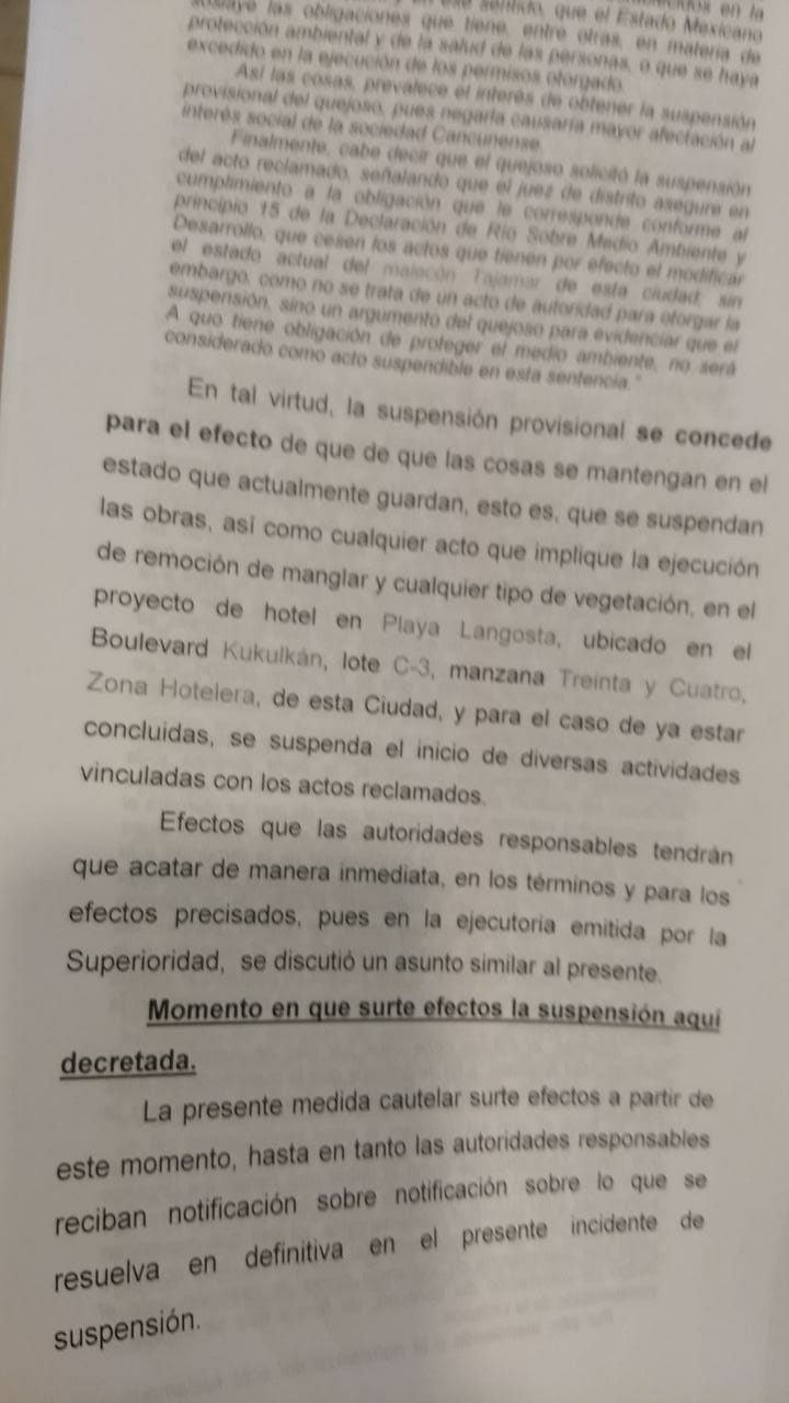 Multan a constructora de hotel en Playa Langosta