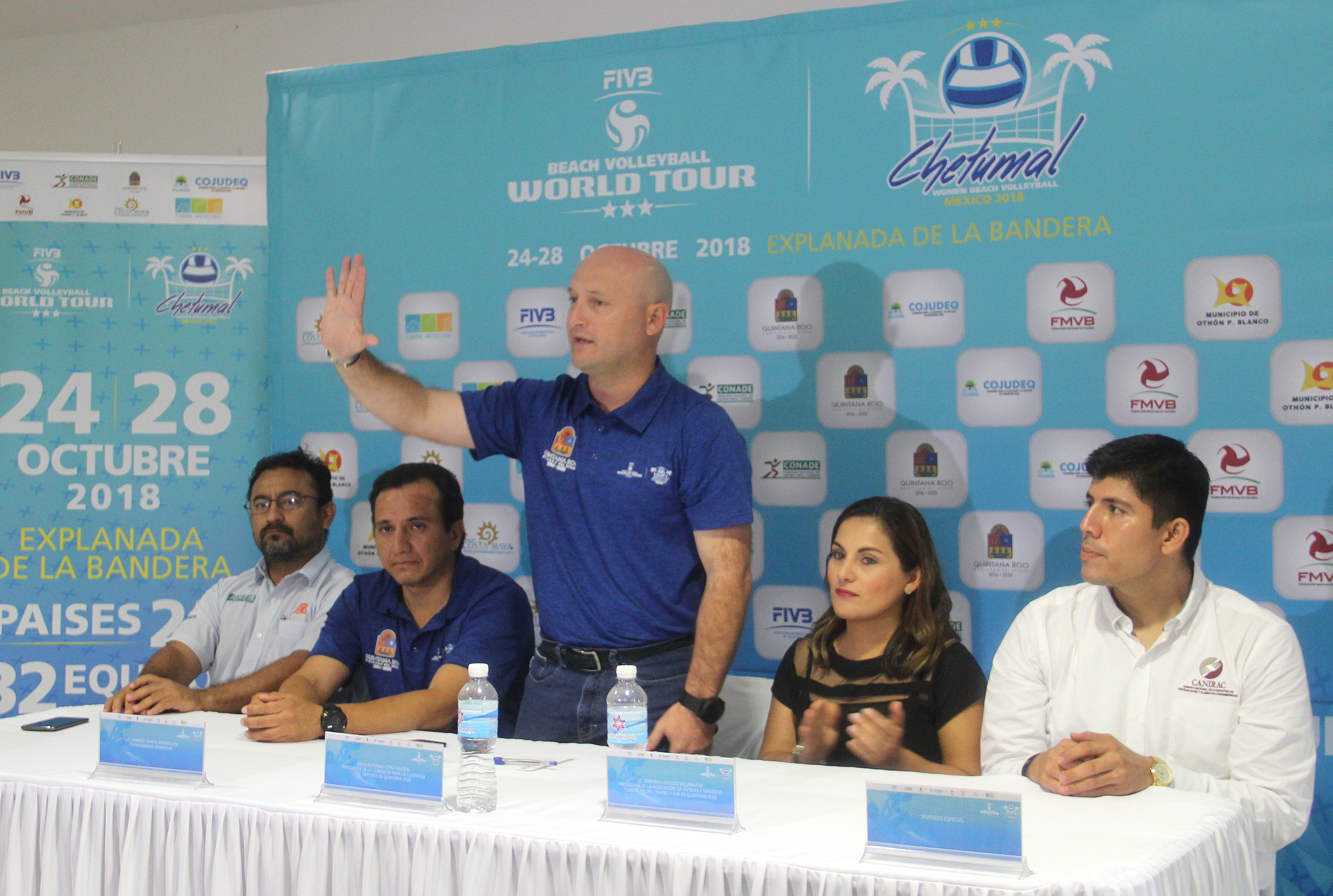 Presentan el Tour Mundial de Voleibol de Playa Chetumal 2018