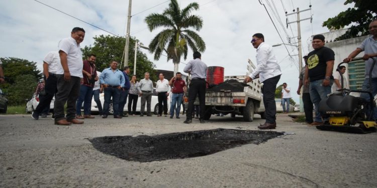 Más bacheo para la capital de la mano de Comuna y Asociación de constructoras