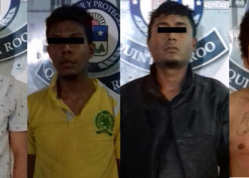 Presentan a los presuntos asesinos de joven en la SM 75