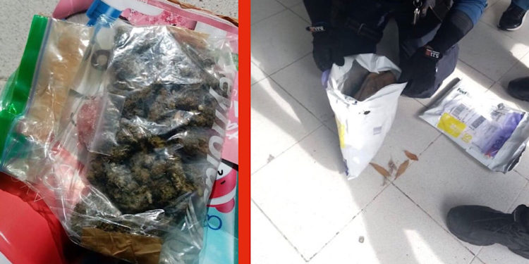 Pierden narcomenudistas su paquete de marihuana y cristal