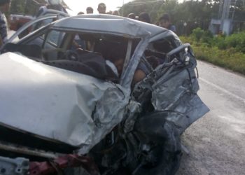 Mortal choque en la desviación Auto Gas-aeropuerto