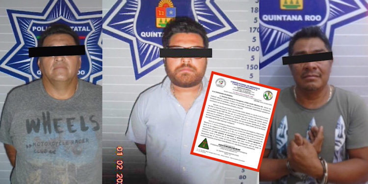 Se deslindan la Comisión Nacional de Emergencia de los detenidos en Tulum