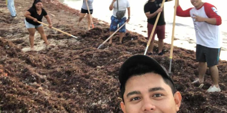 Regresa el problema del Sargazo a Isla Mujeres