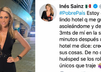 Hasta los zapatos le roban a Inés Sainz en BJ