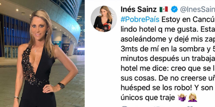 Hasta los zapatos le roban a Inés Sainz en BJ