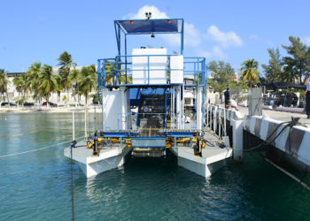 Para mantener las playas libres de sargazo, arriba a Quintana Roo el buque sargacero costero ARM “Fluitans” (BSC-201)