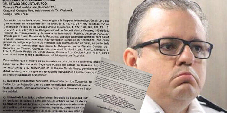 Acorralan a Capella; lo cita la Fiscalía General de la República