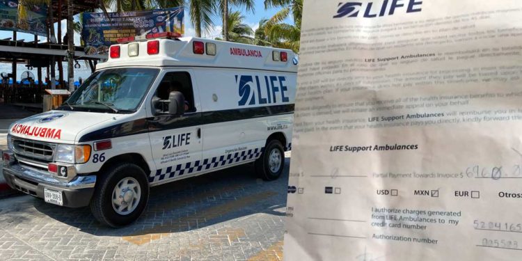 Denuncian excesivos cobros de parte de ambulancias Life en Isla Mujeres