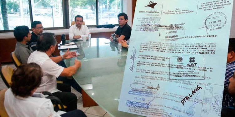 Crucero con supuesto caso de Coronavirus no llegará a Cozumel