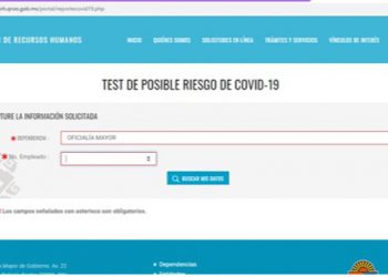 Gobierno del Estado vigila diariamente la salud de quienes laboran en el servicio público