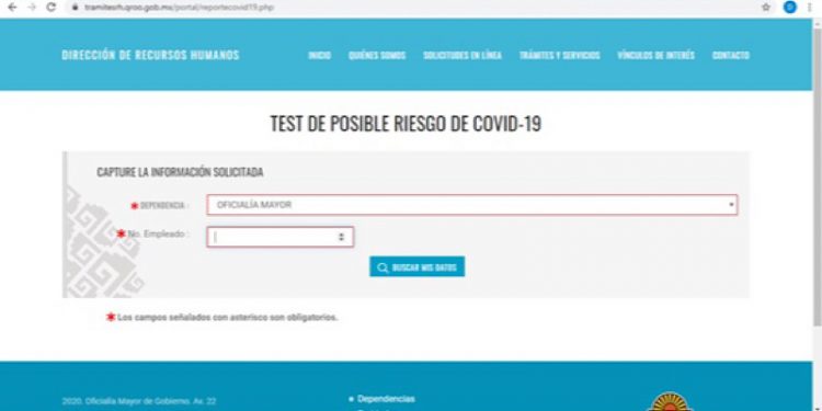 Gobierno del Estado vigila diariamente la salud de quienes laboran en el servicio público