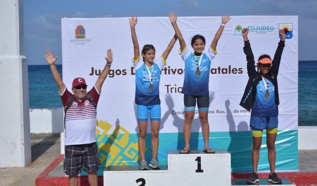Benito Juárez acapara las medallas en el estatal de Triatlón
