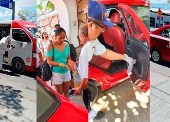Taxistas de Isla Mujeres toman acciones contra el Coronavirus