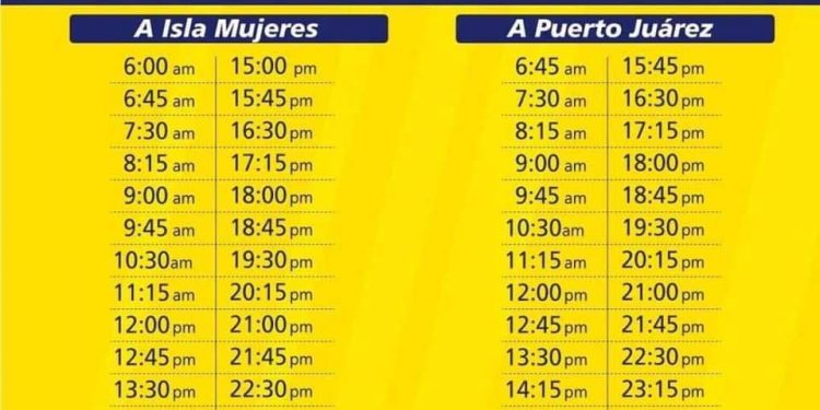 Reduce Ultramar corridas diarias desde Isla Mujeres y viceversa