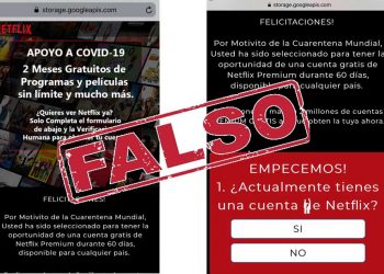 MALWARE ofrece Bonos, Despensas y hasta cuentas gratis de Netflix
