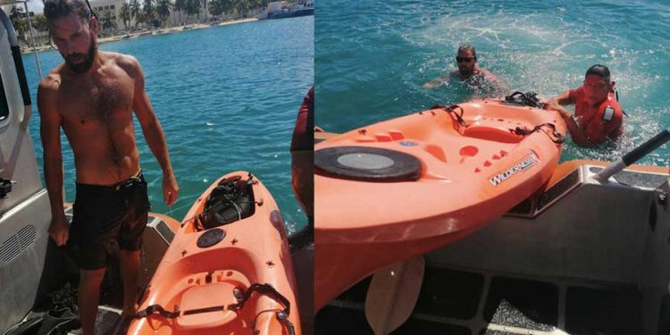 Rescata la Semar a una persona en las inmediaciones de Isla Mujeres