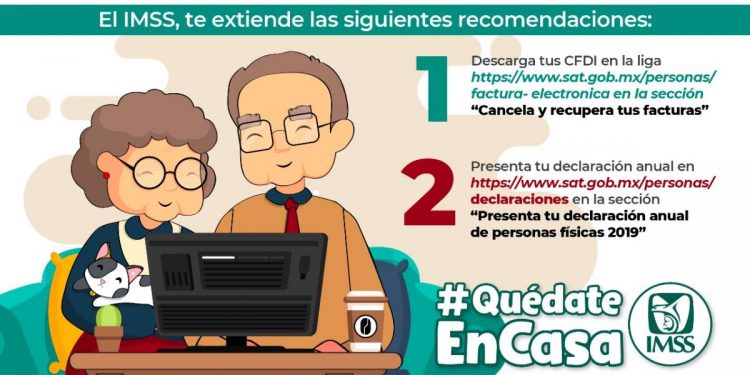 Pensionados del IMSS pueden presentar declaración anual 2019 por medios digitales