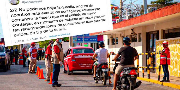 Estamos por entrar a la fase 3, el periodo de mayor contagio: Juan Carrillo