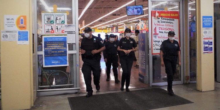 Policía Municipal de Playa del Carmen refuerza acciones conjuntas por Covid-19