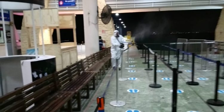 Sanitizarán tres veces por semana oficinas y recintos portuarios