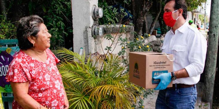 Pedro Joaquín pone en marcha la entrega de despensas en 20 mil casas de Cozumel