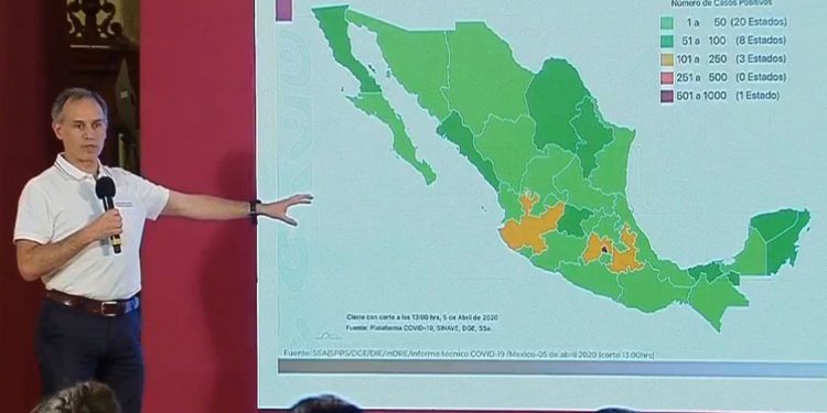 Suman 2,143 casos positivos de Covid-19 en México