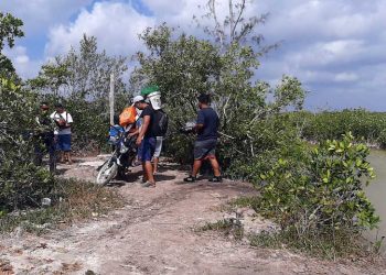 Retiran a personas de la Laguna Chacmuchuch