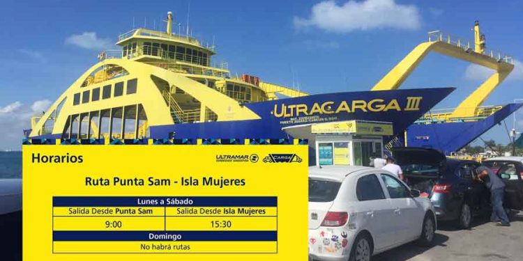 Transbordadores de Isla Mujeres reducen a un viaje a partir de hoy