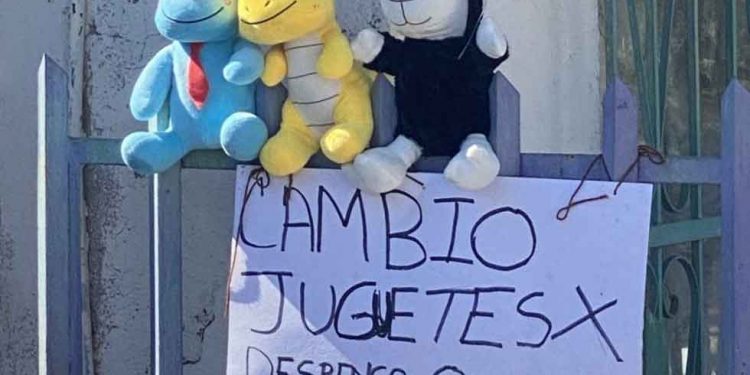 Niño cambia juguetes por despensa para ayudar a su mamá sin empleo