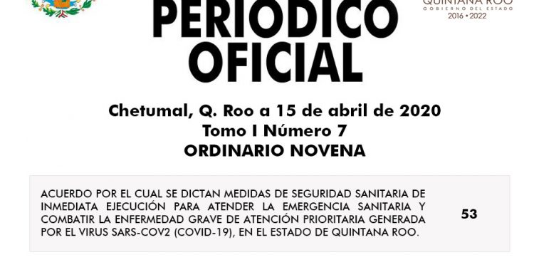 Suspendidas actividades no esenciales en Quintana Roo
