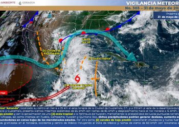 No representa peligro la tormenta “Amanda” para Quintana Roo