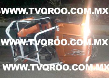 Trágico accidente en Isla Mujeres, uno fallece, otro está hospitalizado y el conductor detenido