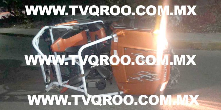 Trágico accidente en Isla Mujeres, uno fallece, otro está hospitalizado y el conductor detenido