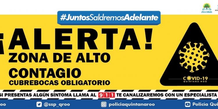 Seis zonas en Cancún y 40 puntos con alto potencial de contagio de coronavirus