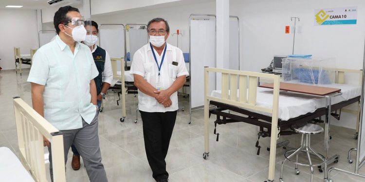 Se invierten 7 millones de pesos en el hospital acondicionado de Cozumel para pacientes Covid-19