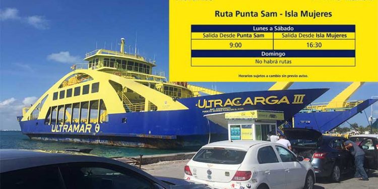 Ultracarga mantendrá un viaje redondo hacia Isla Mujeres