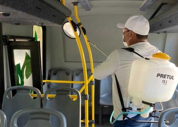 Continúa intenso trabajo de sanitización en Isla MUjeres