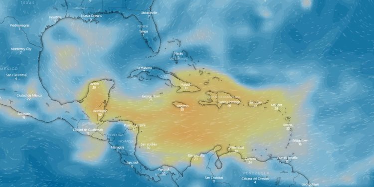 No representa riesgo para la población el paso de la masa de polvo proveniente del Desierto del Sahara