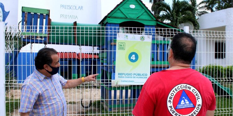 Concluye supervisión de refugios anticiclónicos en Puerto Morelos