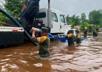 Ejército desplaza 820 elementos por lluvias en el sureste del país
