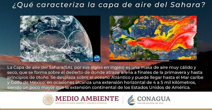 Advierte SESA sobre la presencia del polvo del Sahara en QRoo
