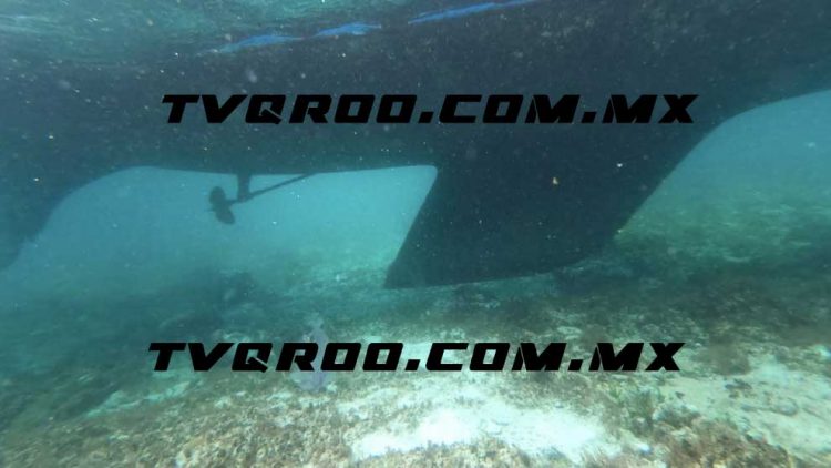 Velero desaparecido terminó encallado en Contoy