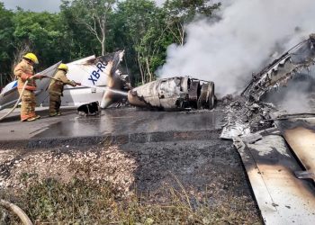 Derriba la Marina narcoavión en José María Morelos