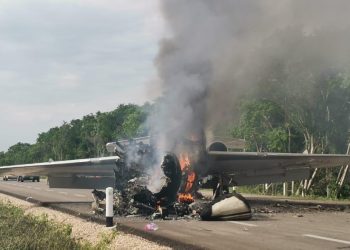 Derriba la Marina narcoavión en José María Morelos