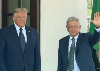 AMLO es recibido por Trump en la Casa Blanca; arranca visita oficial