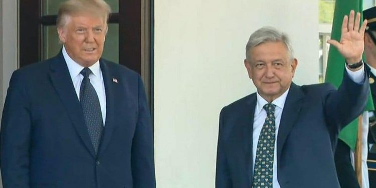 AMLO es recibido por Trump en la Casa Blanca; arranca visita oficial