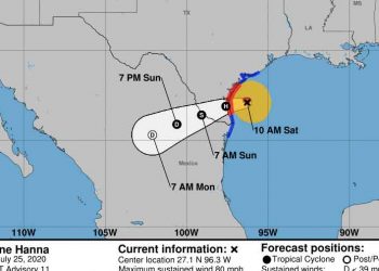Tormenta ‘Hanna’ pasa a huracán y amenaza Texas