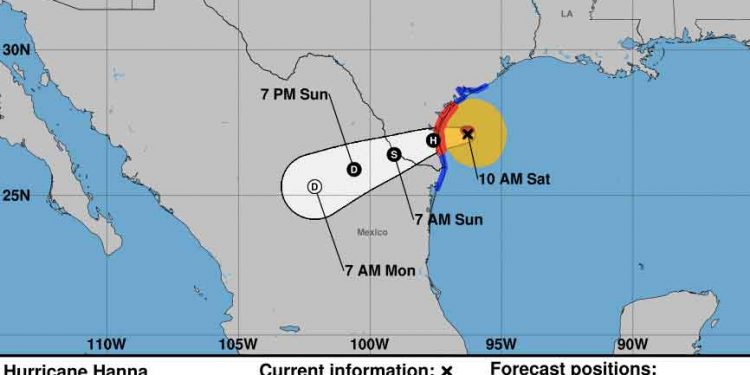 Tormenta ‘Hanna’ pasa a huracán y amenaza Texas