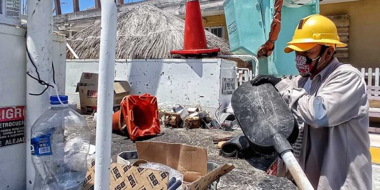 Avanza un 90% mantenimiento de alumbrado público en Isla Mujeres